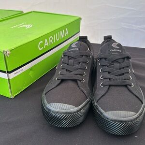 OCA Low All Black Canvas Sneaker - Size 9 Women/7.5 Men